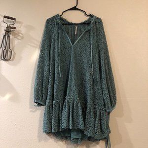 Free People Long Sleeve Mini Dress